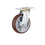 K3-4 Inch Flat Bottomed Movable Double Axle Coffee Colored Rubber TPR Wheel 4 Sets Of Medium And Heavy Universal Wheels