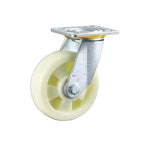 K1-5 Inch Flat Bottomed Movable Biaxial Beige Polypropylene Pp Casters 4 Medium And Heavy Universal Wheels / Set