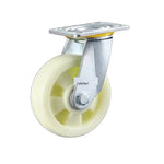 K1-5 Inch Flat Bottomed Movable Biaxial Beige Polypropylene Pp Casters 4 Medium And Heavy Universal Wheels / Set