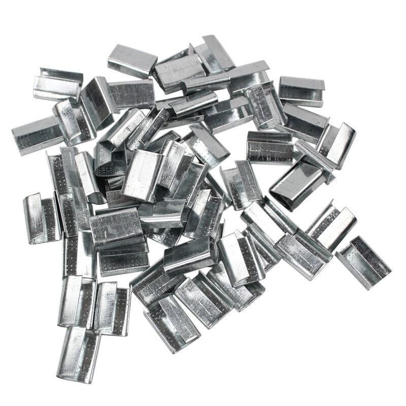 6 Pieces Plastic Steel Belt Packing Buckle Plastic Steel Belt Buckle Galvanized Anti Slip Belt Serrated Buckle