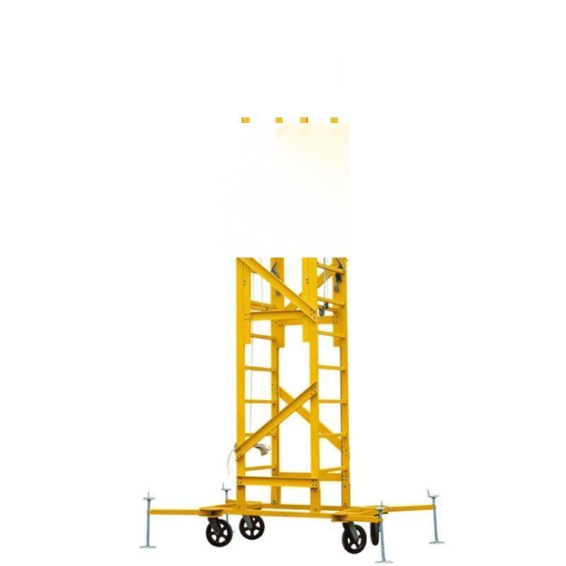 2.3m Telescopic Tower Ladder Mobile Platform Ladder Carbon Steel Material