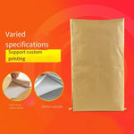 FZ1167 Yellow Moisture-proof Packaging Bag Snake Skin Feed Woven Plastic Composite Kraft Paper Bag 40 * 60 100 Pieces