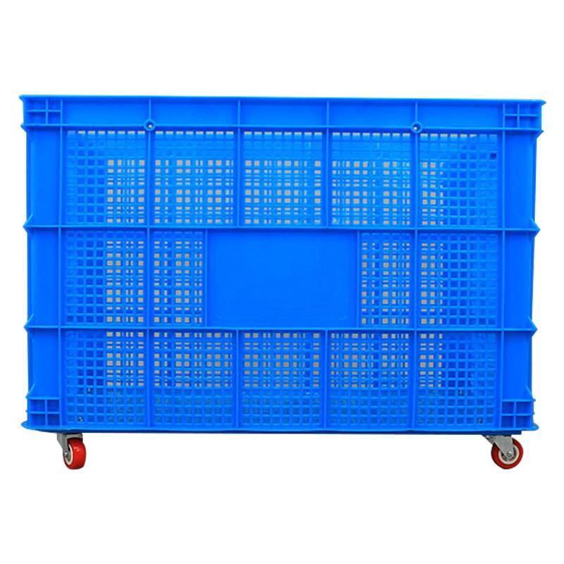 Thickened Turnover Box With Wheels Clothing Basket Storage Logistics Large Plastic Turnover Basket Outer Diameter 810 * Width 570 * Height 500mm