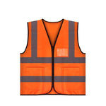 Orange Reflective Vest Safety Working Vest Safety Suit Construction Reflective Vest Traffic Security Personal Protection Safety Vests