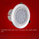 Led Spotlight  Light Embedded Small Spotlight, Sky Lantern 3w, Opening 50-60mm, Bright Silver Surface White Light 6500k (sunflower)