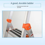 Five Step Miter Ladder Folding Aluminum Alloy Ladder for Home Factory