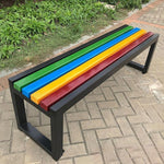 Color Bar Park Chair Outdoor Community Square Stadium Scenic Spot Garden Park Row Chair Bathroom Dressing Room Bench Leisure Bench Park Bench 1.5m