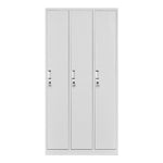 Renying Push Pull Three Door Iron Sheet Locker RY-948 Locker Factory Hanging Wardrobe Storage Cabinet 900 * 420 * 1800mm