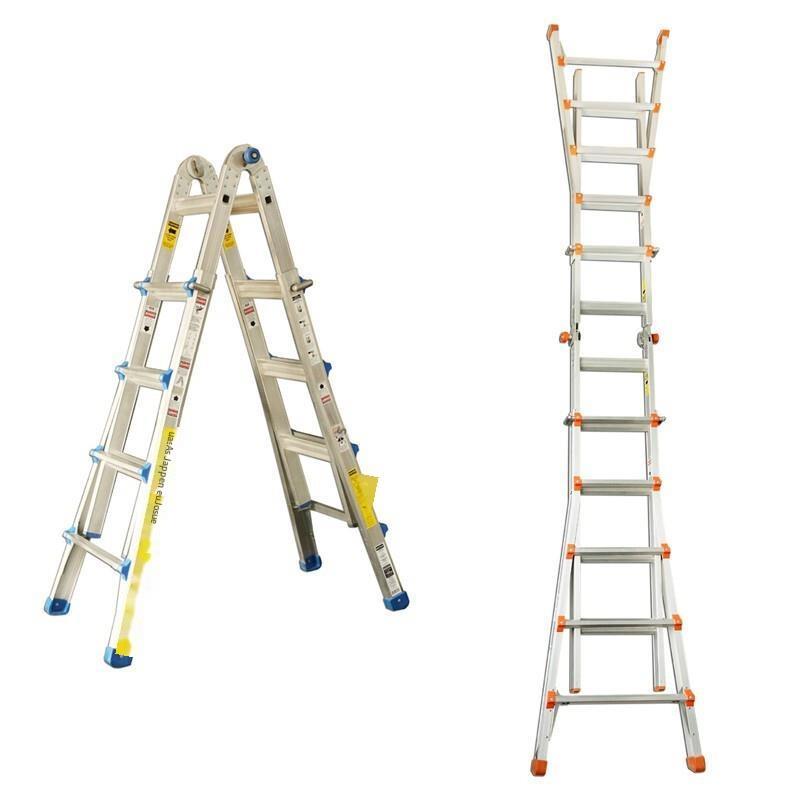 Aluminum Alloy Herringbone Ladder, 4-step Telescopic Ladder, Pulling Ladder, Dual-purpose Folding And Ultra Light