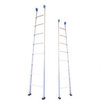 3m Straight Ladder Single-sided Multi-functional Family Ladder Engineering Ladder Bamboo Ladder Small Ladder Thickened Aluminum Alloy Single Ladder Use