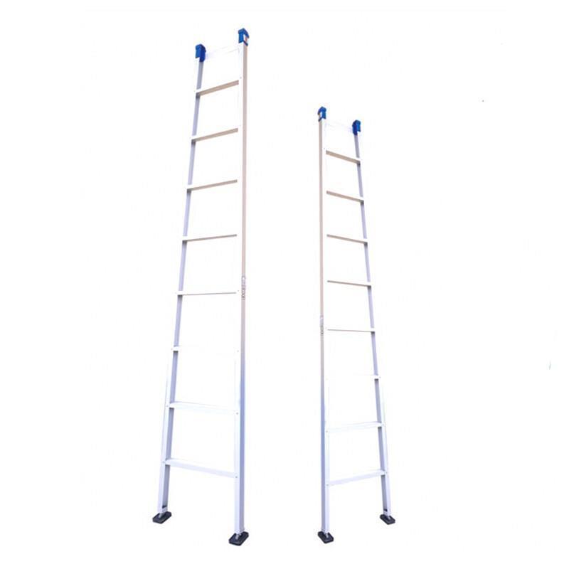 3m Straight Ladder Single-sided Multi-functional Family Ladder Engineering Ladder Bamboo Ladder Small Ladder Thickened Aluminum Alloy Single Ladder Use