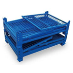 Folding metal cage Pallet shelf turnover box Workshop Warehouse