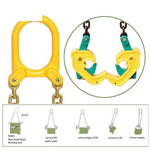 VDL1 Oil Bucket Tong Sling Lifting Tool Load 500kg Yellow 1 Set