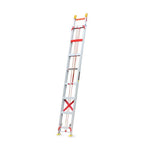 Aluminum Alloy Elevating Miter Ladder 8m Professional Engineering Telescopic Ladder