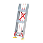 Aluminum Alloy Elevating Miter Ladder 8m Professional Engineering Telescopic Ladder