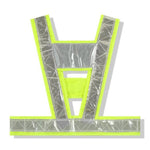 Vest Reflective Vest Safety Vest Traffic Warning Suit Reflective Vest Breathable V-lattice Fluorescent Yellow Green Free Size