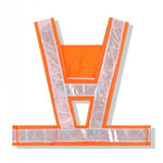 Vest Reflective Vest Safety Vest Traffic Warning Suit Reflective Vest Breathable V-lattice Fluorescent Orange Free Size