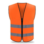 Reflective Vest Safety Vest Reflective Strips with Two Horizontal Orange Free Size