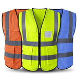 10 Pieces Luminous Vest Safety Command Emergency Rescue Reflective Vest Multi Color Free Size