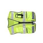 Fluorescent Yellow Reflective Vest For Police High Lighter Large Pocket Free Size