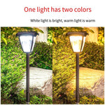 Solar Garden Lamp Villa Outdoor Waterproof Garden Lawn Lamp Park Landscape Decoration Lawn Lamp With Two Color Light