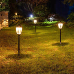 Solar Floor Lamp Garden Villa Outdoor Courtyard Lamp Community Aisle Waterproof Lawn Floor Lamp Black Two Color Light