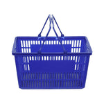 Thickened Supermarket Shopping Basket Portable Plastic Basket Shopping Basket Turnover Basket Sorting Basket Blue Medium