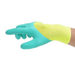 Labor Protection Gloves Foam Latex Gloves Glued Anti-Skid Wear-Resistant Breathable Protective Gloves For Construction Work