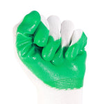 12 Pairs Of Free Size Nitrile PU Green Safety Gloves Polyethylene Dipping Gloves Metal-Coated Gloves Construction Protective Gloves