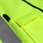 Mesh Reflective Vest Safety Vest with 4 High Visible Reflective Strips Construction Engineering Traffic Sanitation Safety Warning Clothes