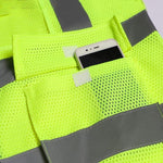 Mesh Reflective Vest Safety Vest with 4 High Visible Reflective Strips Construction Engineering Traffic Sanitation Safety Warning Clothes