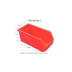 Parts Box No.1 Red 270 * 140 * 125 Combined Screw Box Tool Storage Box