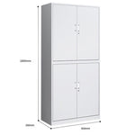 Factory Communication Double Section Data Storage Cabinet Thickened Cold Rolled Steel Storage Cabinet 1800 * 850 * 390mm