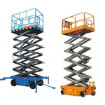 High Altitude Platform Mobile Hydraulic Lifting Work Vehicle Aluminum Alloy Four Mast High Altitude Elevator