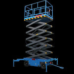 High Altitude Platform Mobile Hydraulic Lifting Work Vehicle Aluminum Alloy Four Mast High Altitude Elevator