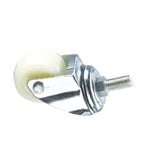 4 Sets 1.5 Inch Lead Screw Movable Caster Beige Polypropylene (PP) Caster Medium Light Flat Bearing Universal Wheel