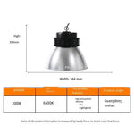 Led Industrial And Mining Lamp Workshop Chandelier Exhibition Hall Stadium Ceiling Lamp Gymnasium High Ceiling Lamp White Light 6500k Glory 200w