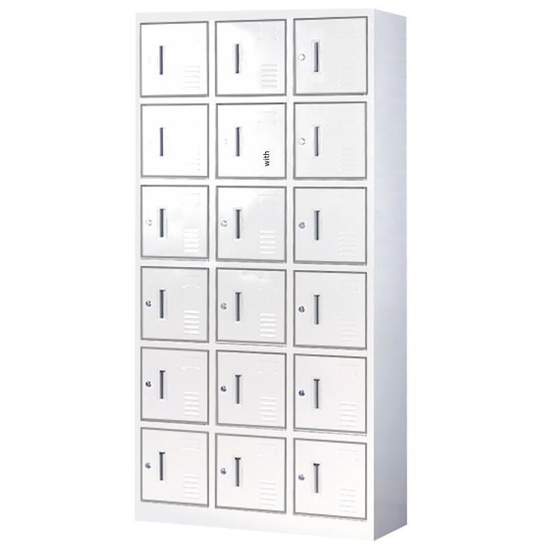 Factory Locker Thickened Office Steel Sheet Cabinet With Lock Store Materials Documents Supplies Deposit Cabinet Bathroom Locker With 18 Door Locker