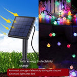 Solar Lamp String Colorful Lamp Flashing Lamp Outdoor Courtyard Atmosphere Decorative Lamp Waterproof LED Lamp Villa Garden Landscape Night Lamp