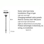 Led Solar Lawn Lamp Warm Light 80cm Outdoor Garden Lawn Lamp Scenic Spot Property Waterproof Street Lamp