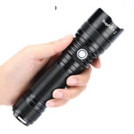 Strong Light Flashlight Customized Remote Usb Rechargeable Led Outdoor Light With Battery