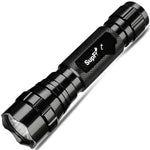 Strong Light Flashlight High Power Five Gear Mini Flashlight Portable Long Range Shooting Customized Black 1 Set