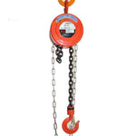 HS-Z02 Round Chain Block Lifting Equipment Implement Manganese Steel Orange 2t 3m