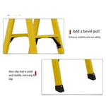 1.5m Flying Insulated Miter Ladder Electrical Power Construction Tool Platform Ladder Folding Engineering Insulated Ladder 4 Steps