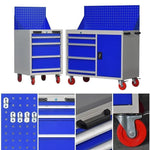 Heavy Mobile Tool Cart Multifunctional Tool Cabinet Workshop Auto Repair Toolbox Drawer Type Maintenance Tool Cabinet Four Extraction Tool Cart 855 * 566 * 600mm