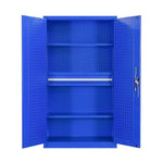 Heavy Duty Tool Cabinet Blue Inside One Draw 2-layer Plate With Net 1000 * 500 * 1800mm Hardware Tool Factory Workshop Storage And Finishing Cabinet