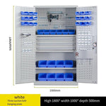 1000 * 500 * 1800mm Inner Three Draw 2 Layer Plate Mesh Heavy Duty Tool Cabinet Gray Hardware Tool Storage Cabinet