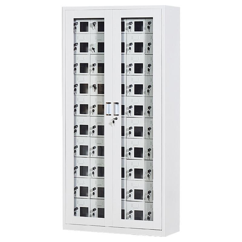 1800 * 814 * 350mm 50 Doors Charging Cabinet Glass Door Intelligent Charging Cabinet Storage USB Charging Cabinet Meeting Room Storage Cabinet