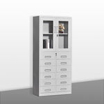 12 Bucket Low Thickened Cabinet Office Multi-layer Storage Material Cabinet With Lock Multi Bucket File Cabinet File Iron Drawer Cabinet