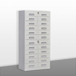 10 Bucket Single Row Thickened Cabinet Office Multi-layer Storage Material Cabinet With Lock Multi Bucket File Cabinet File Iron Drawer Cabinet